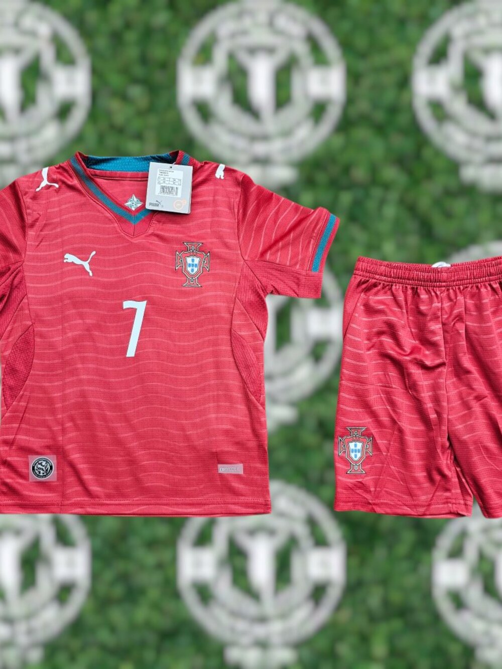 Kids Portugal 2026 World Cup Home Ronaldo Kit